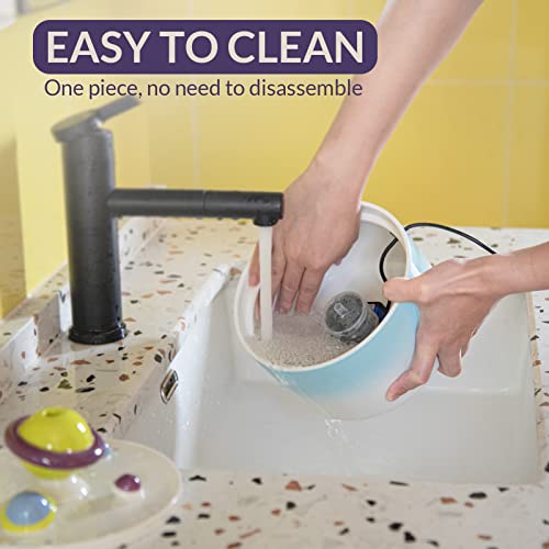 Happy & Polly Cat Water Fountain Ceramic With 3 Replacement Filters Automatic Dog Water Fountain For Small Dogs Strong Filtration System Durable Upgraded Quiet Pump Usb Port Large Size 1.8L Capacity #TOP5