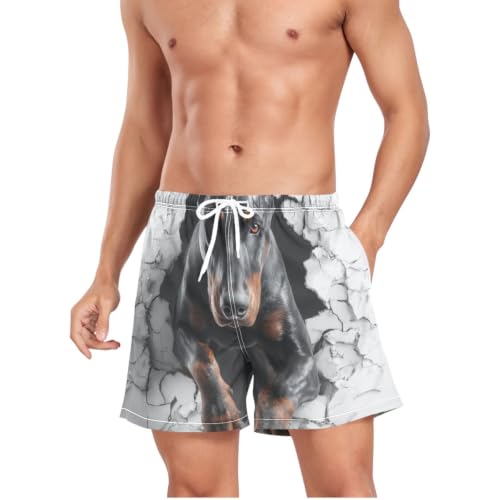 Traje de baño de doberman 3D running con tecnología de secado rápido 4