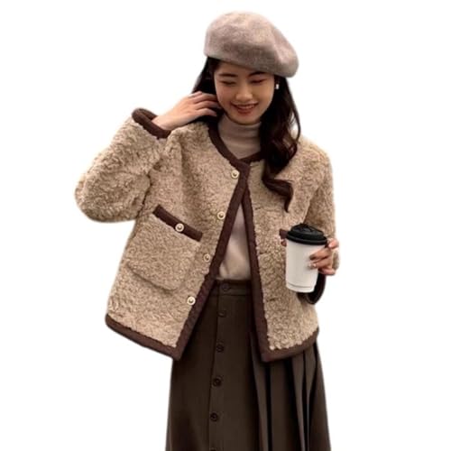Manteau en polaire Sherpa contre le froid hivernal veste femme