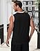 ACHUSE Black T Shirts for Mens Tank Tops Summer Sleeveless Muscle Workout Shirts Outfits Beach Vacation Gym Shirt,M