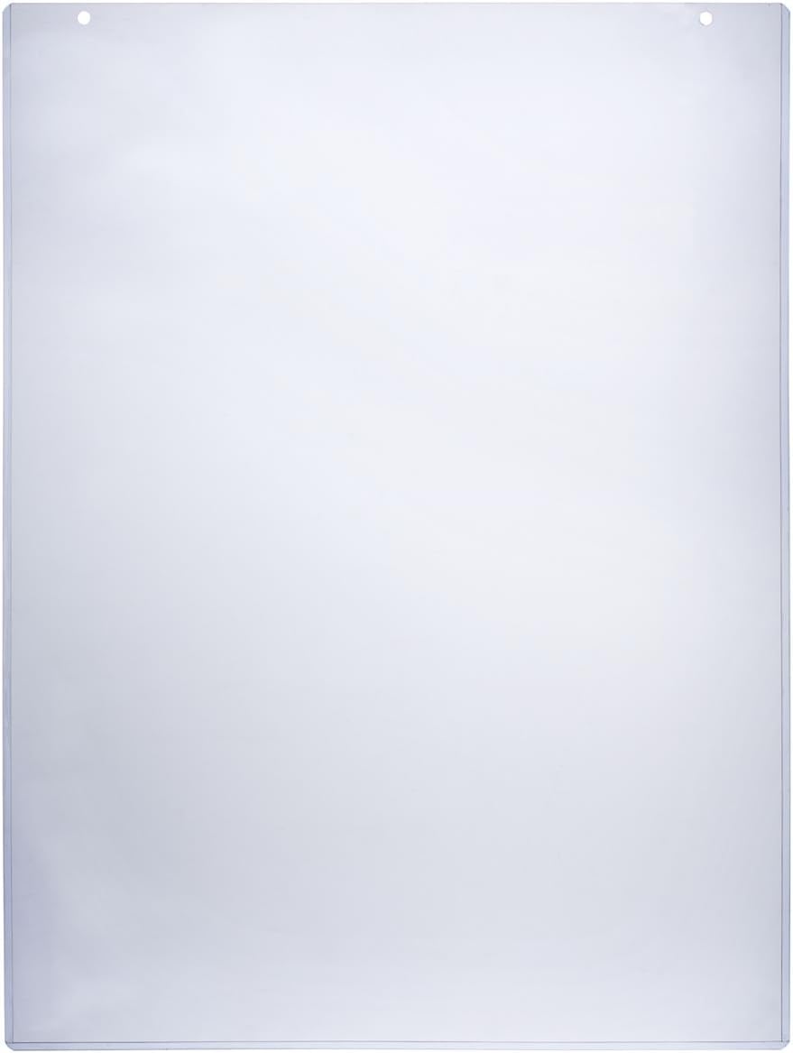 Sign Holder Sleeve 24-1/2 x 36-1/4 Inch Clear Plastic Poster Frame Accommodates 24 x 36 Inch Images – Sold in Case Packs of Five Units – Signage Display Cover Includes Double Sided Tape