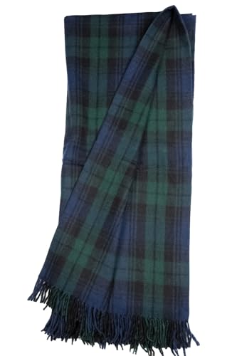 Tartan Fall Plaid Wool Blanket - Scottish Winter...