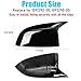 Jaronx Compatible with BMW Mirror Cover X3 G01/X4 G02/X5 G05/X7 G07 2019-2024,X6 G06 2020-2024,M Style Glossy Black Rearview Mirror Caps for BMW, Horn Clip-on Left Driver and Right Passenger