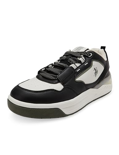 Image of U.S. Polo Assn. Mens Vander|Black Stylish Casual Sneaker Shoes for Man