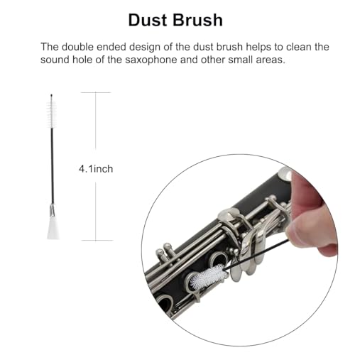 image for SAUYRASY Saxophone Cleaning Cloth, Alto Saxophone Cleaning Kit with Sa