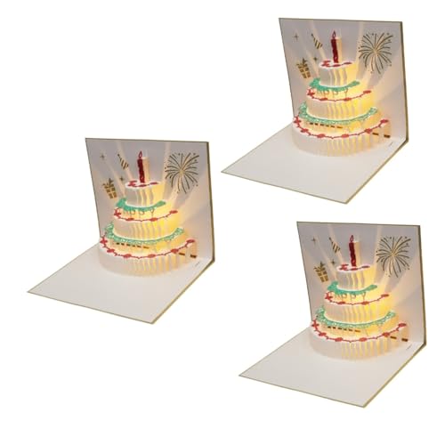 Carte de anniversaire avec musique et lumière NUOBESTY pleine d'émotion