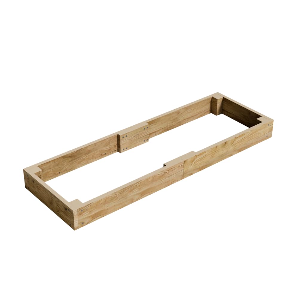 Conka Garden - Wooden Raised Bed Kit - Large Garden Planters for Vegetables, Herbs, Flowers – Start Growing Plants Earlier & Better - Durable & Resistant FSC Treated Timber 60cm L x 180cm W x 15cm H