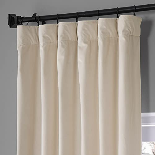 HPD Half Price Drapes Signature Plush Velvet Blackout Curtains for Bedroom (1 Panel) - Image 3
