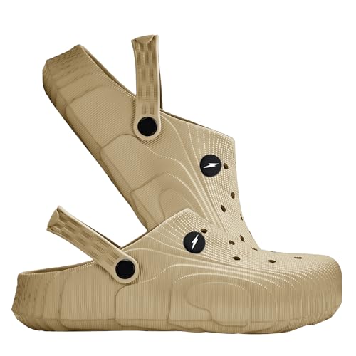 Image of BRUTON Premium Classic Casual Clogs /Sandals with Adjustable Back Strap for Adults | Comfortable & Light Weight | Stylish & Anti-Skid | Waterproof & Daily Mules for Gents /Boys