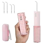 Mini Water Flosser for Teeth Cordless, 30s Fast Cleaning Water Dental Flosser, Portable Oral Irrigator with Case, 4 Modes & DIY, IPX7 Waterproof Rechargeable Water Teeth Cleaner Pick, Compact Size