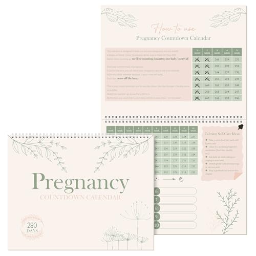 Regalos para futuras mamás que atesoran momentos: calendario álbum de embarazo y cuenta atrás