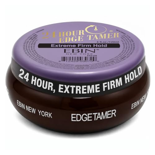 EBIN NEW YORK 24 Hour Edge Tamer Extreme Firm Hold, 4.0 Fl Oz