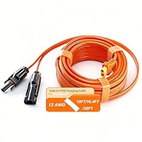 iHaospace XT60 Stecker auf Solar Connector Kabel 12AWG XT60 Adapter Verlängerung 3M/5M für ECOFLOW River and Delta Series BLUETTI EB55 Power Station Solar Panel (3M)
