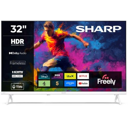 Sharp 32-inch HD Smart TV White 32HE2345K