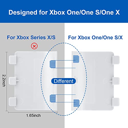 image for Trenro 4 Pack Battery Cover for Xbox One, One S, One X Controller, Bat