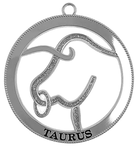 Taurus Harvey Lewis Silver-Plated Horoscope/Astrological Sign Ornament
