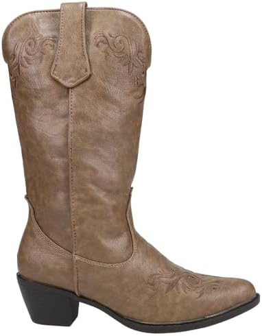 ROPER Womens Brooklyn Round Toe Dress Boots Mid Calf Low Heel 1-2" - Beige - Size 8.5 B | Image 2