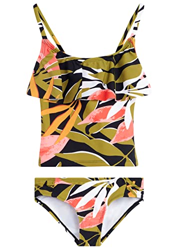 Image of Kanu Surf Girls' Charlotte Flounce Tankini Beach Sport 2-piece Swimsuit