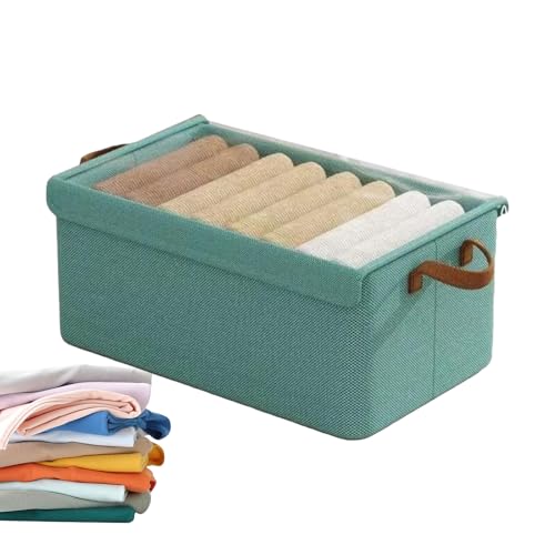 Organizzatore a base di sotto il letto con grande capacità e coperchio trasparente, resistente, pieghevole sotto la tasca del letto con manici | Contenitori di deposito di abbigliamento per