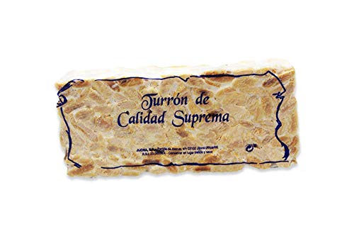 Turrón Duro sin azúcares añadidos - 300 gramos - Elaboración artesana, desde Jijona, la cuna del turrón, directo a tu casa