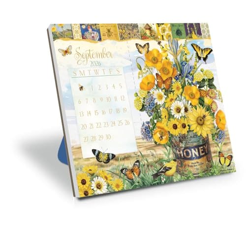 Lang - Lang, Garden Botanicals Postcard 2026 Desk Calendar, 6'' X 7'', 12-Month Calendar with Adhesive Binding - -16%