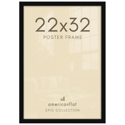 Image of Americanflat 22x32 Poster Frame - Engineered Wood - Black