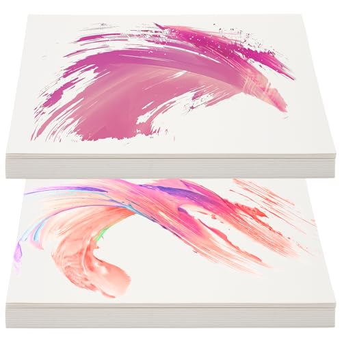 50 Sheets Cotton Watercolour Paper 300GSM/140LB Watercolour Paper Pad Bulk Water Colour Papers White Painting Drawing Watercolor Papers for Adults Artists Watercolours Art Supplies(5.3x7.7)