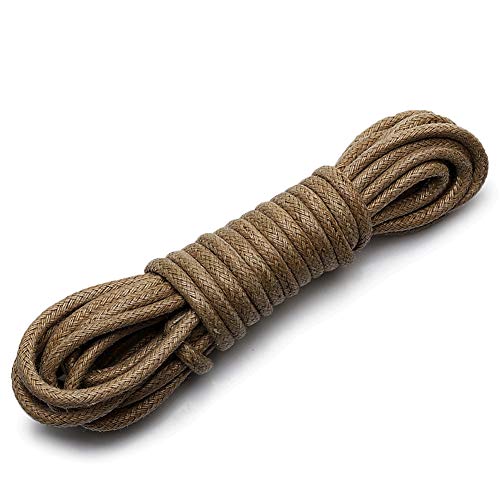 rismart Fuerte Cordones - 3 mm Redondo - Ideal Para el Vestido, Para caminar y Excursionismo Botas de Zapatos P01,Caqui (1 pares),70 cm