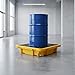 LYAYAN Spill Containment Pallet - Anti-Slip Leakproof Detachable Plastic Tray with Drain for Industrial Use (1 Pc, 26.4 x 26.4 x 6 In)