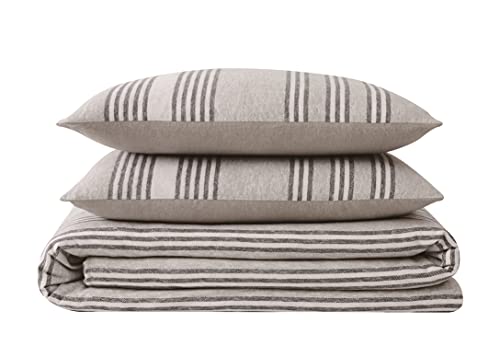 Truly Soft Everyday - Twin Xl 2 Piece Comforter + Sham Set - Keil Stripe Flannel Collection -, Stripe Grey (Cs4268Tx-1500) #TOP2
