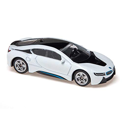 siku 1458, BMW i8, Metall/Kunststoff, Schwarz/Weiß, Spielzeugauto für Kinder – Bild 6