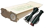plus 1 Paar Rundbürsten geeignet für Vorwerk Elektroteppichbürste ET 340 EB 350 / 351 (F), Made in Germany