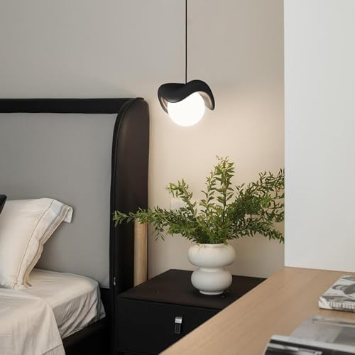 Lámpara de techo redonda blanca minimalista Mid-Century para salón y barra 6