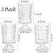 Goaste 3 Pack Embossed Big Base Vase, 7