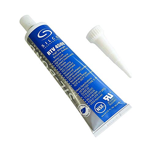 Silicone RTV 4500 FDA Grade High Strength Silicone Sealant, Black (2.8 fl.oz)