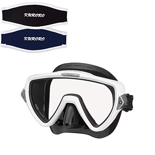 TUSA マスク ViSiO uno ヴィジオ ウノ ブラックシリコーン W×KURORO マスクストラップカバー (ブラック×ネイビー)