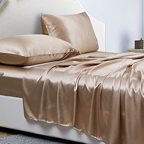 Jemiipee Parure de Lit Satin Kaki Cover