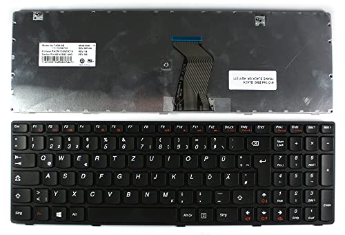 Clavier Lenovo IdeaPad G580 Power4Laptops noir allemand pièce rechange PC portable