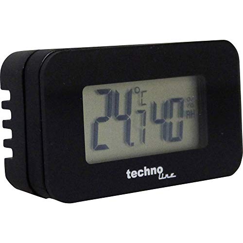 Technoline WS7006 - mini Thermometer (4 cm) für den Innenbereich: Arbeitsplatz, Büro, Auto, Wohnwagen, Boot, Wohnmobil, felxibel einsetzbar, halb so groß wie eine Streichholzschachtel