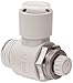 SMC AS2201FG-N02-07S Air Flow Control Valve with Push-to-Connect Fitting, PBT & Stainless Steel, Elbow, With Sealant, 1/4" NPT Male x 1/4" Tube OD