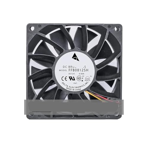 RHFYBSQA Ventilador de refrigeración de 4 Cables FFB0812SH, 80 x 80 x 25 mm, 12 V CC, 0,60 A