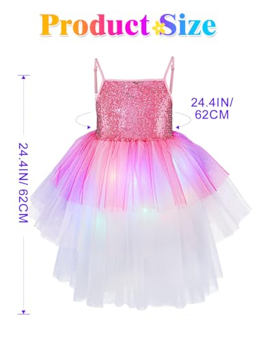 EVILD Light up Sequin Tutu Dress Pink Glow Party Dresses4
