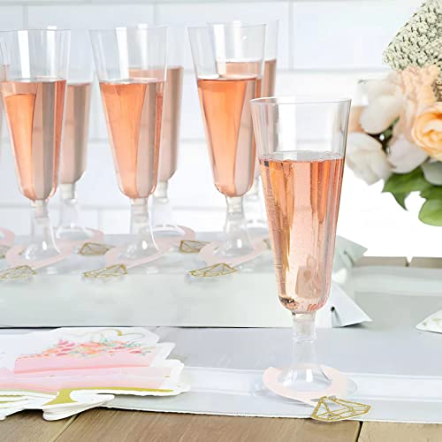 Gikisla 36 Pcs Plastic Champagne Flutes, 150ml Clear Champagne Glasses - Image 4