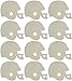 Creative Hobbies® 4 Inch Unfinished Wooden Shapes - Ready to Paint or Decorate Football Helmets | 12 Pack