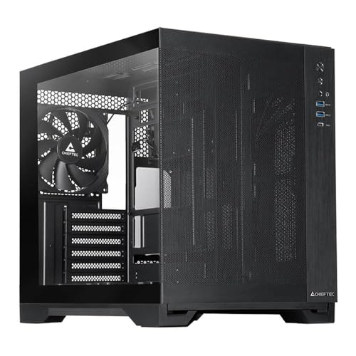 Gabinete Chieftec GM-30B-M-OP Negro tipo Tower compatible con placas ATX y Micro ATX miniatura 1