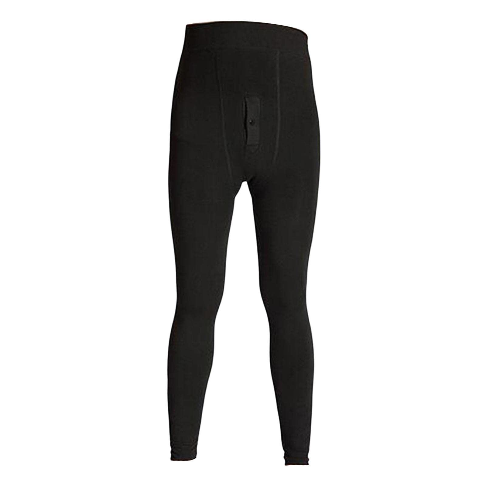 club bollywood Men's Thermal Pants Long Johns Bottom Fleece Lined Leggings Men Tights Black-picture-11