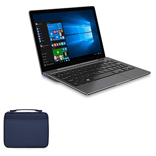 BoxWave Case Compatible with GPD P2 Max - Hard Shell Briefcase, Slim Messenger Bag Briefcase Cover Side Pockets for GPD P2 Max - Navy