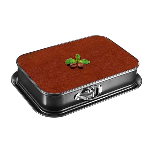 Moldes para Hornear Pasteles,33x23 cm Antiadherente Reutilizable | Molde Para Hornear Con Fondo Desmontable,para Cheesecake Galletas Pizza Muffin Brownie Pan Cocina Panadería Comercial Fiesta
