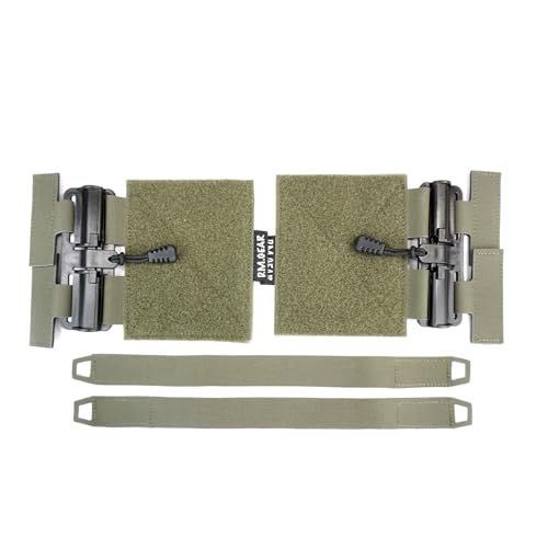 D.M.GEAR Molle Vest Quick Release Buckle Set Quick Disconnect Cummerbund Adapters for JPC CPC 6094 Vest (RG)