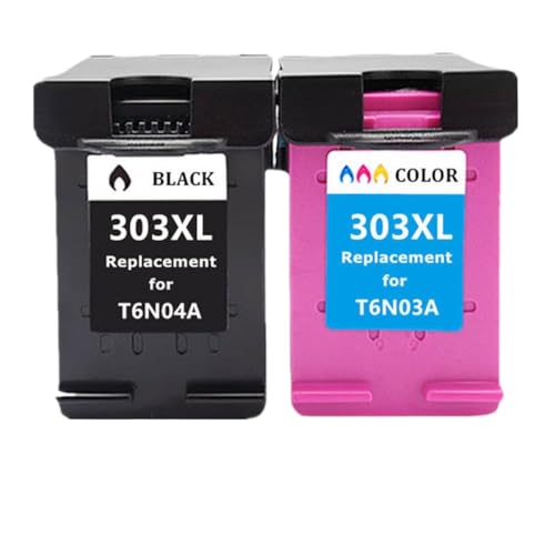 Cartouche d'encre 303XL noire et couleur pour imprimante ENVY 6220 et 7130